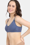 Rosaline Cyber Grove Everyday Double Layered Non Wired 3/4th Coverage T-Shirt Bra (Pack of 2) - Multicolor — thumbnail 8